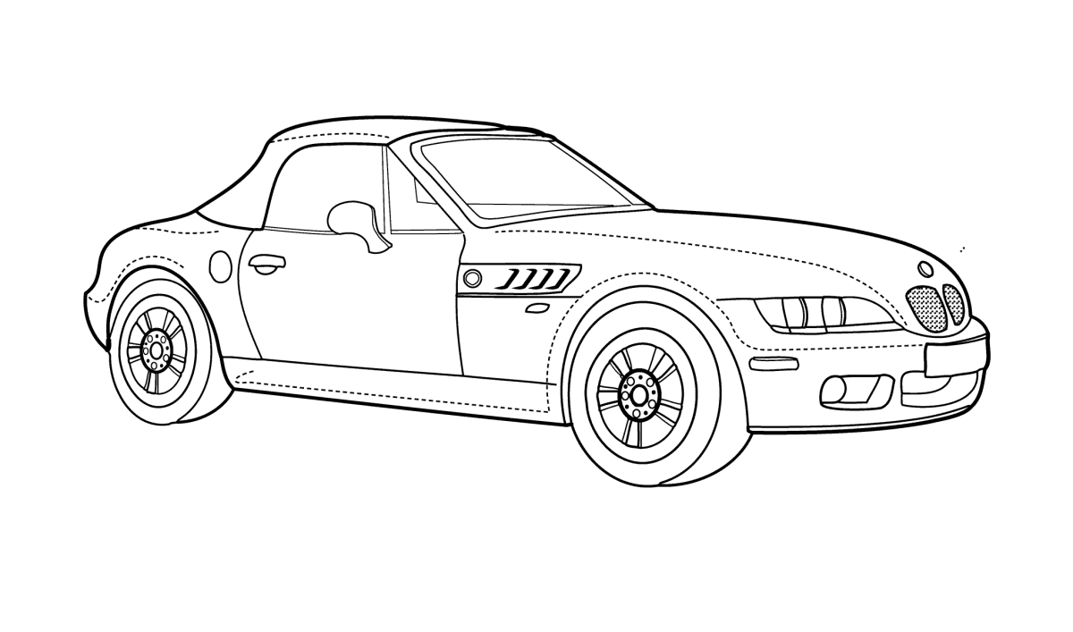 Раскраска BMW 3